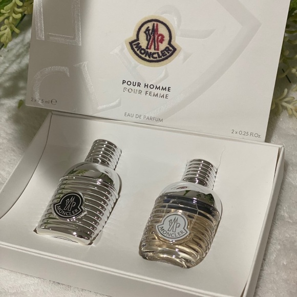 Moncler pour homme and pour femme travel set